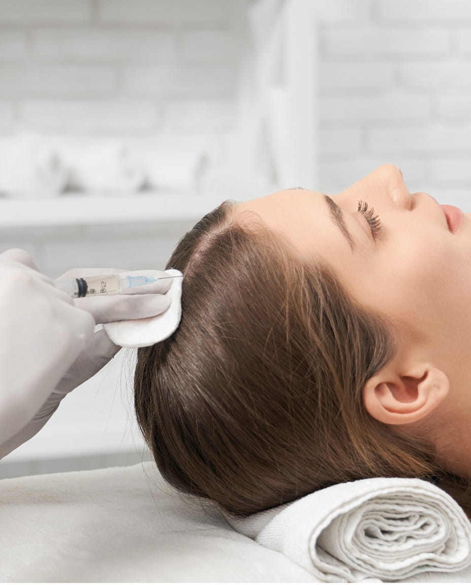 Patient consultation for hair loss assessment in Dubai